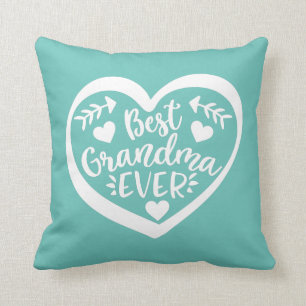 Best Grandma Ever Heart Gift Cushion