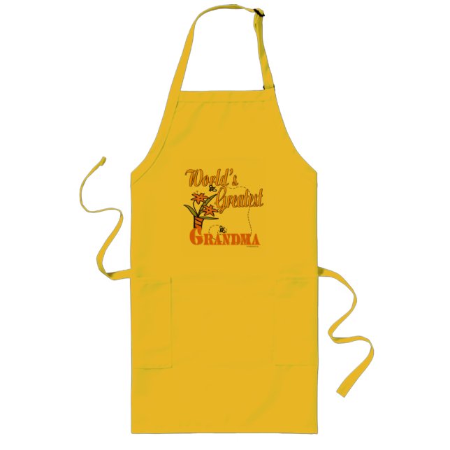 Best Grandma Ever Long Apron (Front)