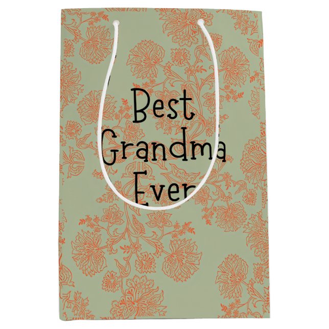 Best grandma ever medium gift bag (Front)