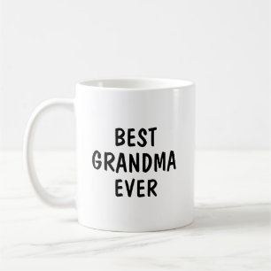 Best Grandma Ever Minimalist Typography Gift Coffee Mug