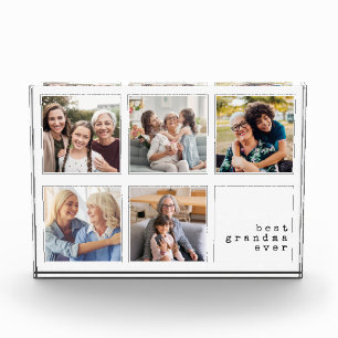 Best Grandma Ever Modern Collage Photo Block