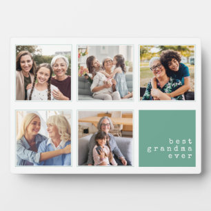 Best Grandma Ever Modern Collage Plaque