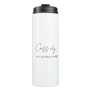 Best Grandma Ever Monogram Thermal Tumbler