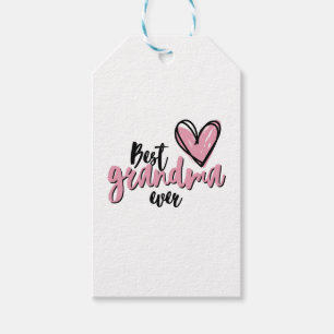 'Best Grandma Ever' Mother's Day Birthday Gift Tags