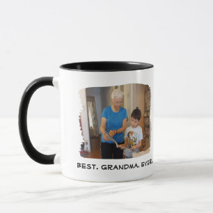 Best Grandma Ever Nana Grandparent Custom Photo Mug