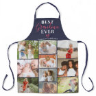 Best grandma ever navy blue 10 photo collage grid