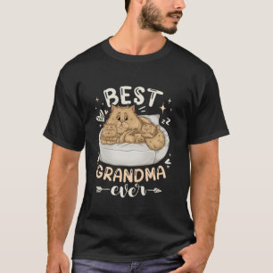 Best Grandma Ever Persian Cat with 2 Kittens Mothe T-Shirt