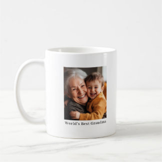 Best Grandma Ever Personalized Full Photo Design Coffee Mug