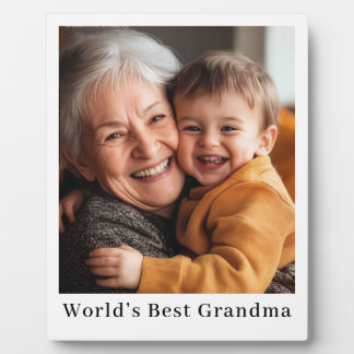 Best Grandma Ever Personalized Full Photo Plaque