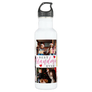 Best Grandma Ever Photo Collage 710 Ml Water Bottle