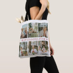Best Grandma Ever Photo Collage – Gift with Hearts Tote Bag<br><div class="desc">Carry love everywhere with this personalized tote bag, designed especially for a beloved grandmother. Featuring your favorite photos in a warm collage and the heartfelt message “Best Grandma Ever” centered with two sweet heart accents, this tote turns everyday errands into a reminder of family love. Perfect for Grandma, Nana, or...</div>