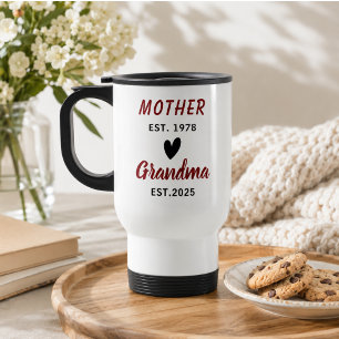 Best Grandma Ever Photo Collage Grandparents Travel Mug