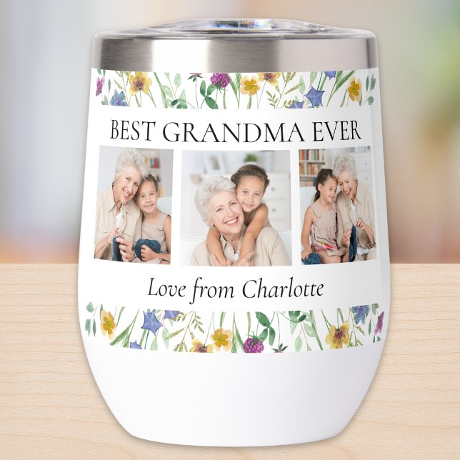 Best Grandma Ever Photo Floral (Creator Uploaded)