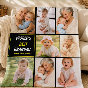 Best Grandma Ever Photo Personalised Grandparent Plaque