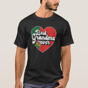 Best Grandma Ever Portugal Flag Portuguese Grandma T-Shirt