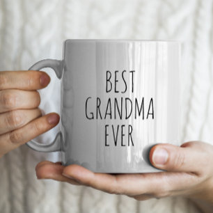 "Best Grandma Ever" Simple Modern Farmhouse Large Coffee Mug