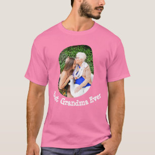 Best Grandma Ever upload your family photo T-Shirt