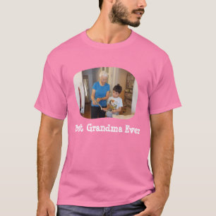Best Grandma Ever upload your horizontal photo T-Shirt