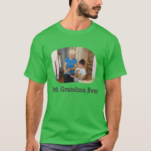 Best Grandma Ever upload your horizontal photo T-Shirt
