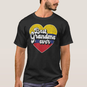 Best Grandma Ever Venezuela Flag Venezuelan Grandm T-Shirt