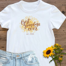 Best Grandma Ever Yellow Sunflower Est. Year