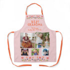 Best Grandma Flowers Pink 5 Photo Collage Keepsake