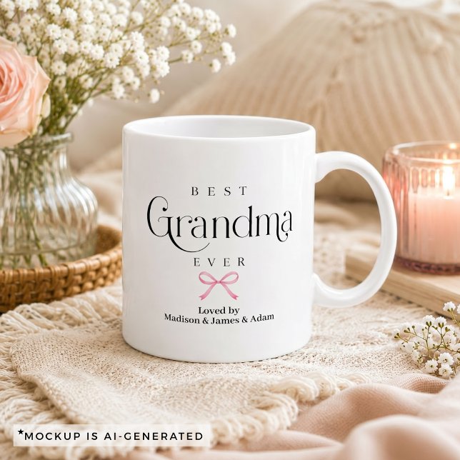Best Grandma Gift Personalised Coffee Mug (Best Grandma Gift Personalized Coffee Mug)