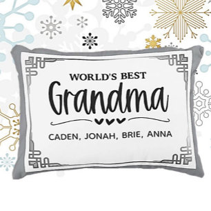 Best Grandma Gift! Personalised Decorative Cushion