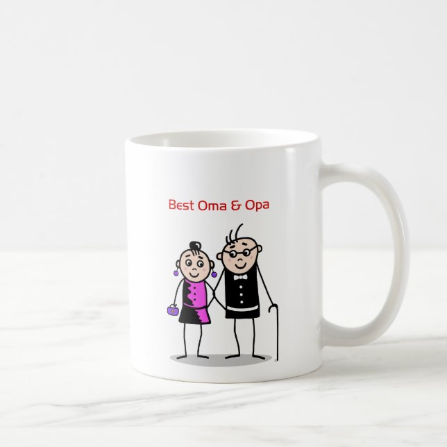 Best Grandma & Grandpa 2.pr Coffee Mug (Right)