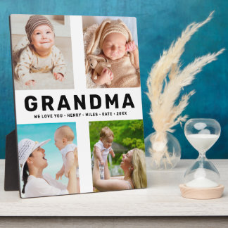 Best Grandma – Grandparent's Day" 6-photo Plaque