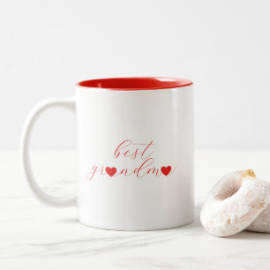 Best Grandma, Granny Gift, Modern Two-Tone Coffee Mug