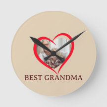 Best Grandma Personalized Wall Clock Gift