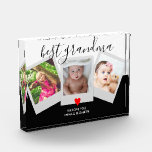 Best Grandma Photo Collage Personalised Script  Block<br><div class="desc">Best Grandma Photo Collage Personalised Script</div>
