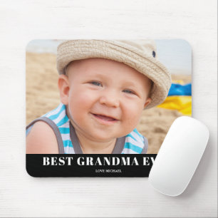 Best Grandma Photo Name  Mouse Pad