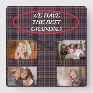 Best Grandma Square Wall Clock