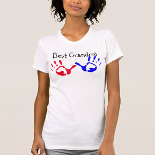 Best Grandma with Handprints T-Shirt