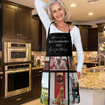 Best Grandmother Ever 6 Photo Collage White Script Apron<br><div class="desc">personalised Best Grandmother Ever 6 Photo Collage White Script Black Apron. This template makes it easy to create the perfect gift.</div>
