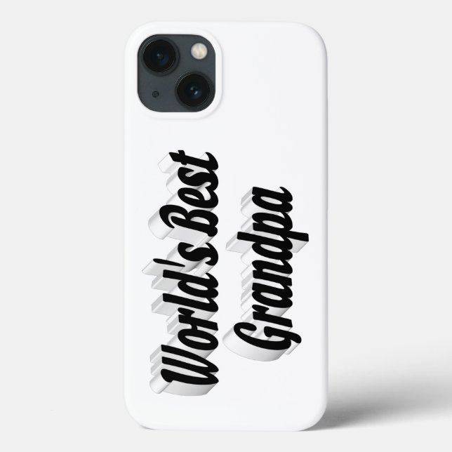 Best Grandpa black text Case-Mate iPhone Case (Back)