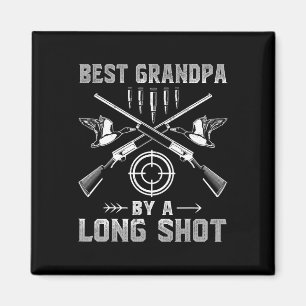 Best Grandpa By A Long Shot - Men Deer Hunting Gra Magnet