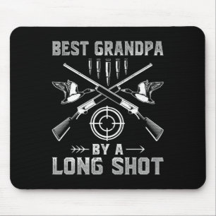 Best Grandpa By A Long Shot - Men Deer Hunting Gra Mouse Pad