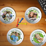 BEST GRANDPA BY PAR 4 Photos Golf Ball Coaster Set<br><div class="desc">Create a personalised golf theme coaster set for the BEST GRANDPA BY PAR with 4 coasters featuring a different photo of his grandkids on each backed with a golf ball image. Note you can customise the text with your own text in your choice of font styles and colours (shown in...</div>