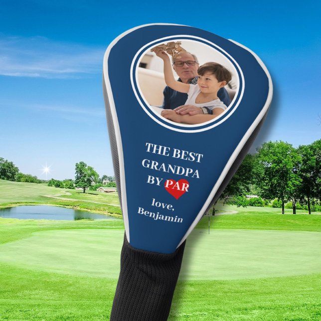 BEST GRANDPA BY PAR Custom Photo Golf Head Cover (Creator Uploaded)
