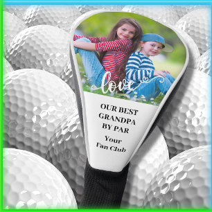 Best Grandpa by Par Custom Photo Golf Head Cover