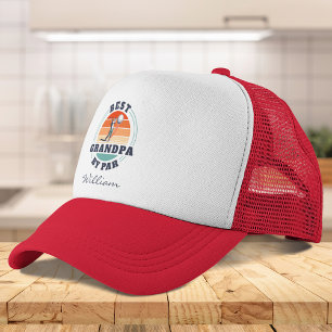 Best Grandpa By Par Custom Retro Fathers Day Trucker Hat