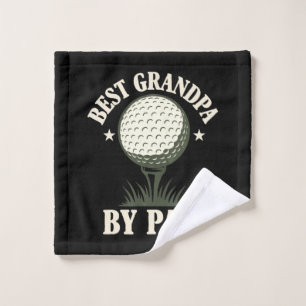 Best Grandpa By Par Funny Wash Cloth
