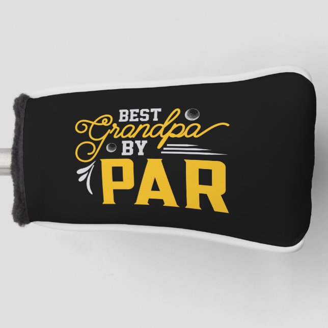 Best Grandpa By Par  Golf Head Cover (Front)