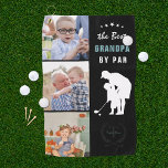 Best Grandpa By Par | Monogram Photo Collage Golf Towel<br><div class="desc">Give your golf pro dad a Father's Day gift he can proudly use on the golf course! "Best Grandpa by Par" golf towel featuring three of your favourite photos, grandfather and child silhouette, and a personalised monogram. Makes a perfect gift for Father's Day, Christmas, or his birthday. These are Father’s...</div>
