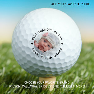 Best GRANDPA By Par Personalised Photo Golf Balls