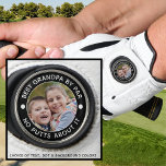 BEST GRANDPA BY PAR Photo Funny Custom Colours Golf Glove<br><div class="desc">For the special golf-enthusiast grandfather, create unique photo golf balls with the editable title BEST GRANDPA BY PAR - NO PUTTS ABOUT IT or personalised with your custom text in your choice of text and background colour combinations (shown in white on black). ASSISTANCE: For help with design modification or personalisation,...</div>
