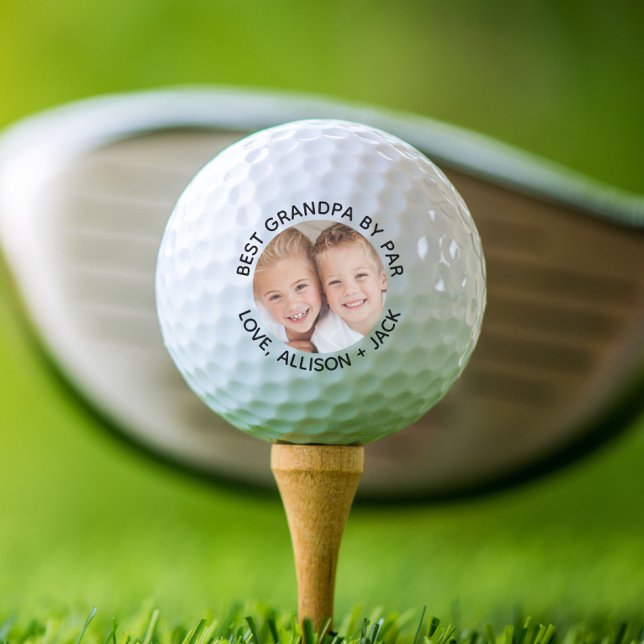 Best Grandpa By Par Photo Golf Balls (Creator Uploaded)